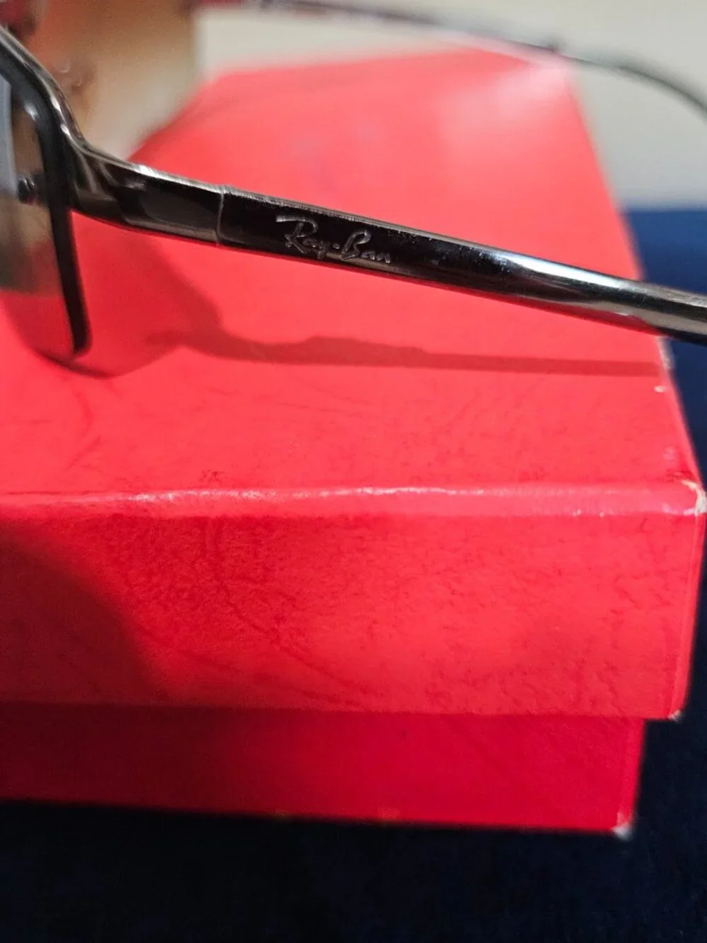 RAY BAN 3239 *RARE* 014/84 58[]15 BROWN POLARIZED RIMLESS SUNGLASSES {#812-1}
